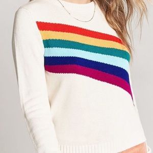 Forever 21 Rainbow Sweater